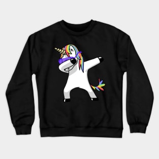 dabbing unicorn Crewneck Sweatshirt